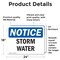 Signmission Storm Water, 24 in W x Rectangle, Vinyl Decal OS-2PACK-NS-D-1824-L-18500 - alternate 5